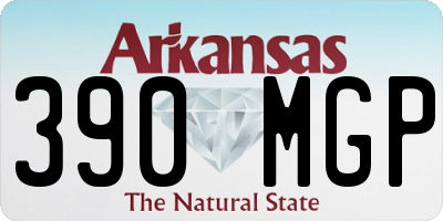 AR license plate 390MGP