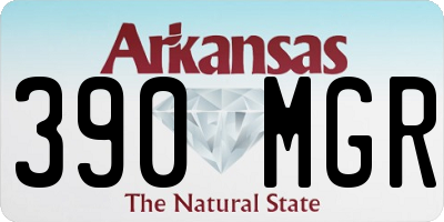 AR license plate 390MGR