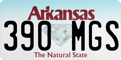AR license plate 390MGS