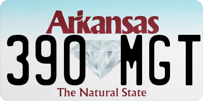 AR license plate 390MGT