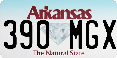 AR license plate 390MGX