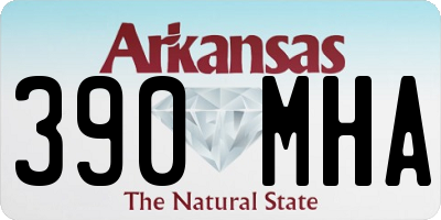 AR license plate 390MHA