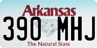 AR license plate 390MHJ