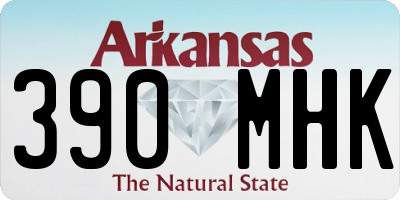 AR license plate 390MHK