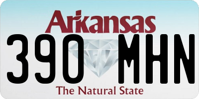 AR license plate 390MHN