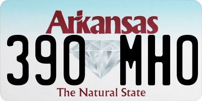 AR license plate 390MHO