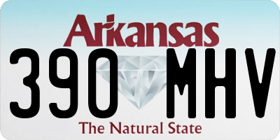 AR license plate 390MHV