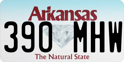 AR license plate 390MHW