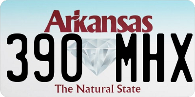 AR license plate 390MHX