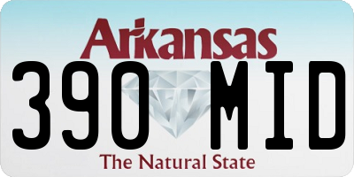 AR license plate 390MID