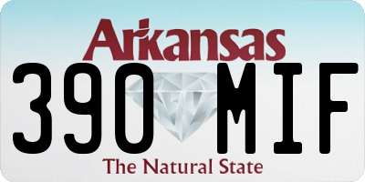 AR license plate 390MIF