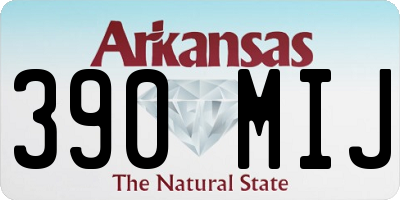 AR license plate 390MIJ