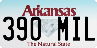 AR license plate 390MIL