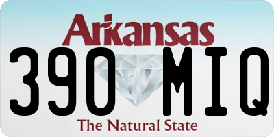 AR license plate 390MIQ