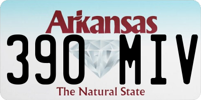 AR license plate 390MIV
