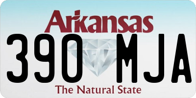 AR license plate 390MJA