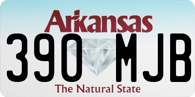 AR license plate 390MJB
