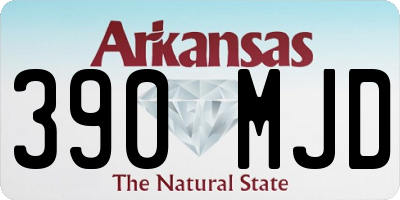 AR license plate 390MJD