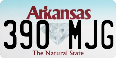 AR license plate 390MJG