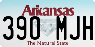 AR license plate 390MJH