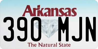 AR license plate 390MJN