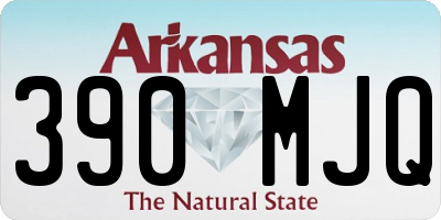 AR license plate 390MJQ