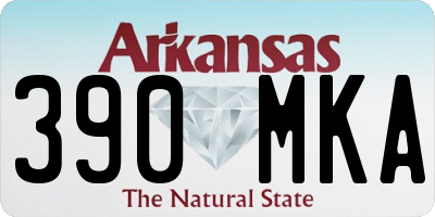 AR license plate 390MKA