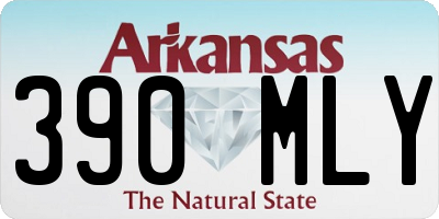 AR license plate 390MLY