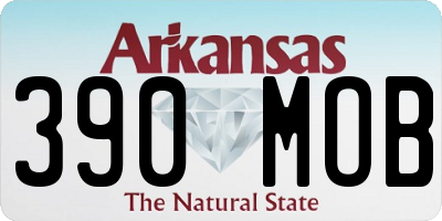 AR license plate 390MOB