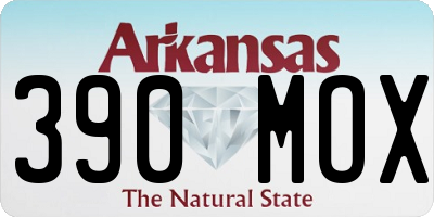 AR license plate 390MOX