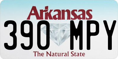 AR license plate 390MPY