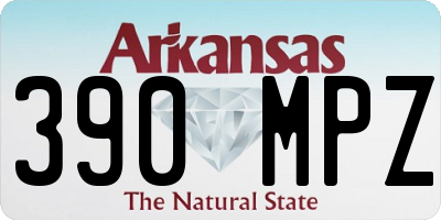 AR license plate 390MPZ