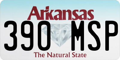 AR license plate 390MSP