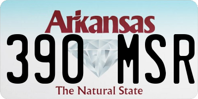 AR license plate 390MSR