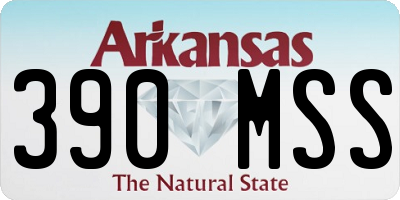 AR license plate 390MSS
