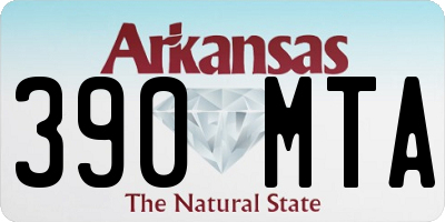 AR license plate 390MTA