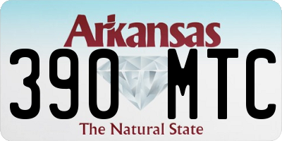 AR license plate 390MTC