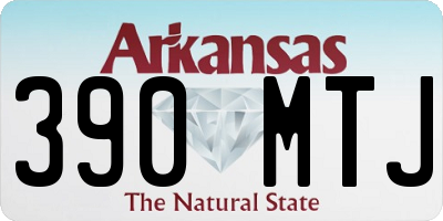 AR license plate 390MTJ