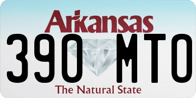 AR license plate 390MTO