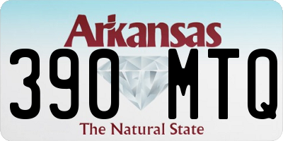 AR license plate 390MTQ