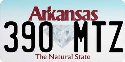 AR license plate 390MTZ
