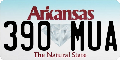 AR license plate 390MUA