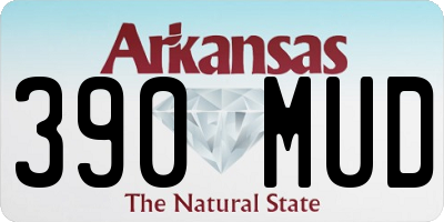 AR license plate 390MUD