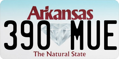 AR license plate 390MUE