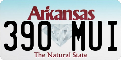 AR license plate 390MUI
