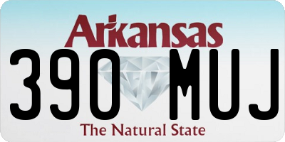 AR license plate 390MUJ