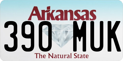 AR license plate 390MUK