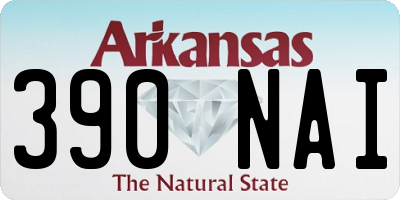 AR license plate 390NAI
