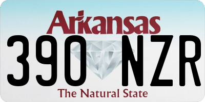 AR license plate 390NZR
