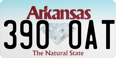 AR license plate 390OAT